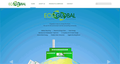 Desktop Screenshot of ecoglobal-inc.com
