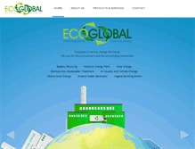 Tablet Screenshot of ecoglobal-inc.com